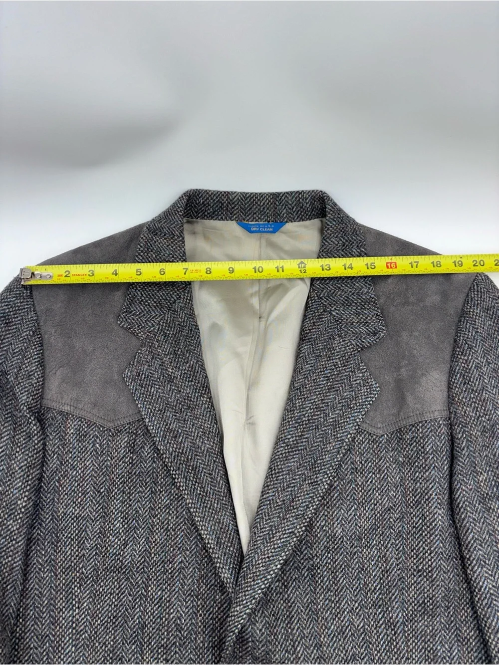 PENDLETON Vtg Western Suit Jacket Gray Blazer Men's Sz 46L USA Made Wool